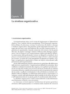 Le strutture organizzative - fupress.com