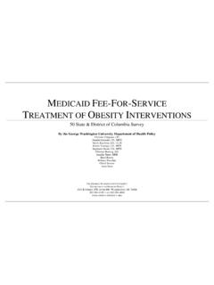 M FEE-FOR-SERVICE T OBESITY INTERVENTIONS