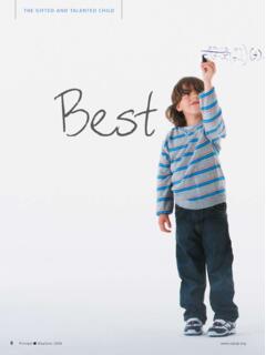 THE GIFTED AND TALENTED CHILD Best Practices