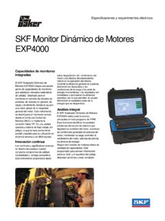 SKF Monitor Din&#225;mico de Motores EXP4000