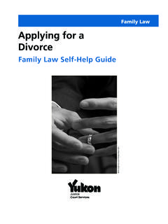 Family Law Applying for a Divorce - yukonmep.ca