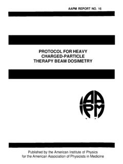 PROTOCOL FOR HEAVY CHARGED-PARTICLE THERAPY …