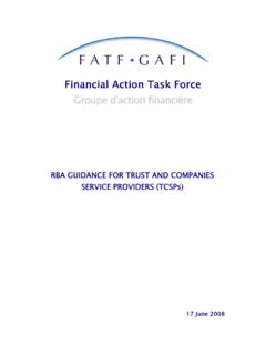 Financial Action Task Force Groupe d'action …