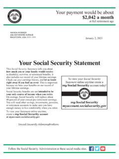 Your Social Security Statement