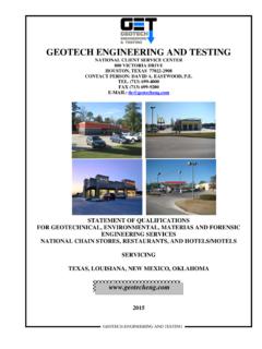 GEOTECH ENGINEERING AND TESTING