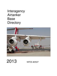 Interagency Airtanker Base Directory