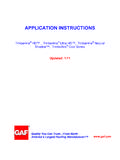 GAF Timberline Lifetime Application Instructions (Tri-Lingual)