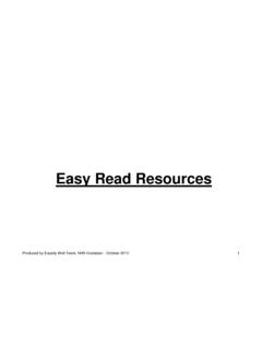 Easy Read Resources - NHS Grampian