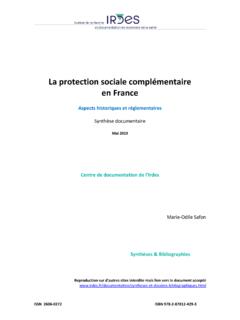 La protection sociale compl&#233;mentaire en France - …