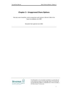 Share Schemes - Chapter 03 - Unapproved Share Options