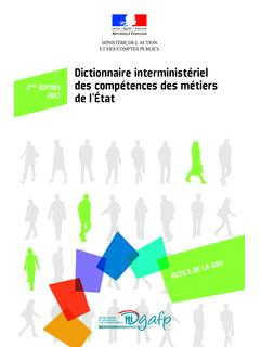 Dictionnaire interminist&#233;riel des comp&#233;tences des m&#233;tiers ...