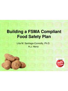 Building a FSMA Compliant Food Safety Plan