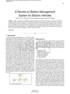 A Review on Battery Management System for Electric Vehicles