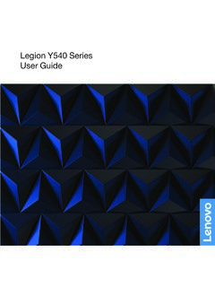 Legion Y540 Series User Guide - B&amp;H Photo