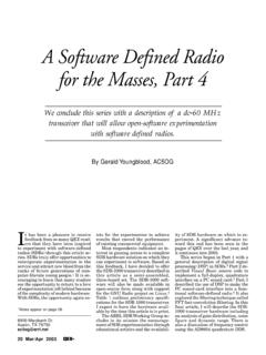 A Software Defined Radio for the Masses, Part 4