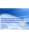 Management System and Quality Assurance …