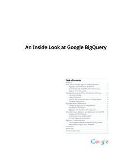 An Inside Look at Google BigQuery