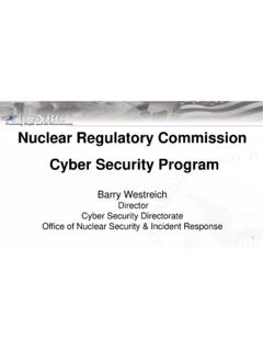 Nuclear Regulatory Commission Cyber Security …