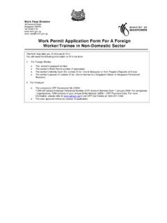 Work Permit Application Form For A Foreign …