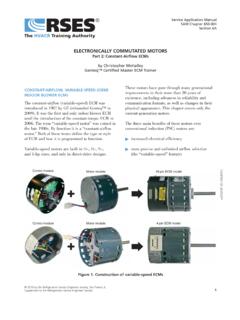ELECTRONICALLY COMMUTATED MOTORS Part 2: Constant …
