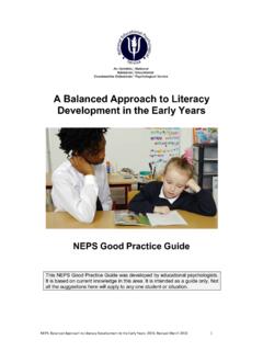 A Balanced Approach to Literacy Development in the Early …