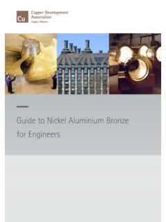 Guide to Nickel Aluminium Bronze for Engineers - Copper