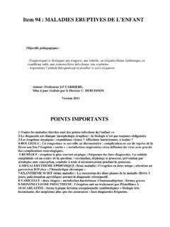 ITEM 94 maladies eruptives - medecine.ups-tlse.fr