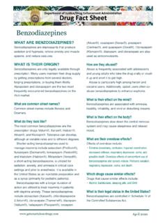 Drug Fact Sheet: Benzodiazepines - DEA.gov