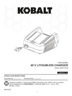 40 V LITHIUM-ION CHARGER