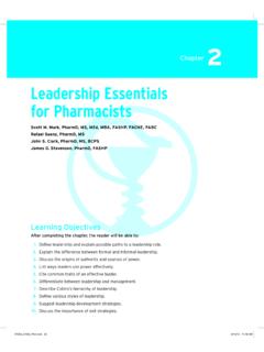 Leadership Essentials for Pharmacists