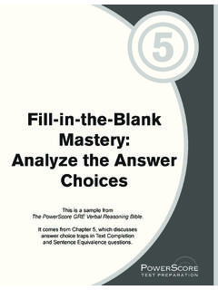 Fill-in-the-Blank Mastery: Analyze the Answer Choices