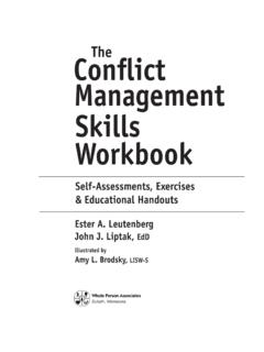 The Conflict Management Skills Workbook - …
