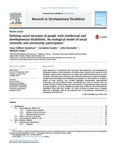 Research in Developmental Disabilities - Assistid