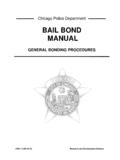 BAIL BOND MANUAL - Chicago Police Department