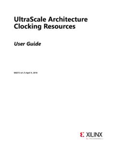 UltraScale Architecture Clocking Resources User …