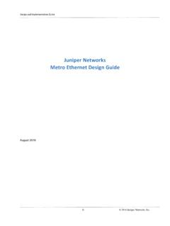 Metro Ethernet Design and Implementation Guide
