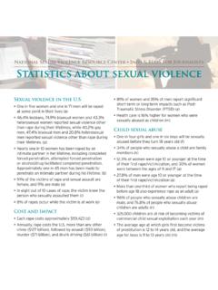 NSVRC Factsheet Media Packet Statistics About Sexual Violence