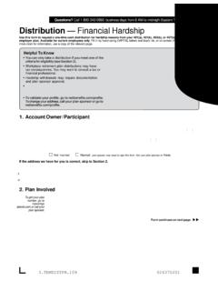 Financial Hardship Distribution - Fidelity Investments