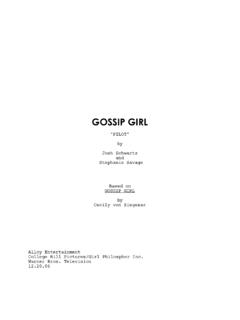 Gossip Girl - leethomson.myzen.co.uk