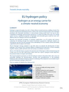 EU hydrogen policy - European Parliament