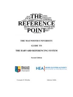 THE MAYNOOTH UNIVERSITY GUIDE TO THE HARVARD …