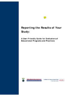 Reporting the Results of Your Study