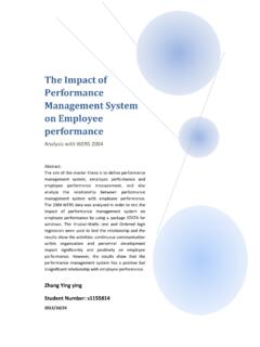 The Impact of Performance Management System on …