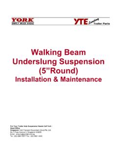 Walking Beam Underslung Suspension (5”Round)