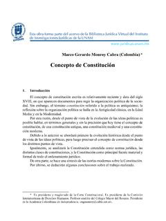 Concepto de Constituci&#243;n - UNAM