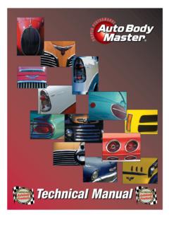 TTechnical Manualechnical Manual - Autobody Master