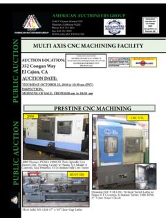 WWW.AAGAUCTION.COM MULTI AXIS CNC MACHINING …