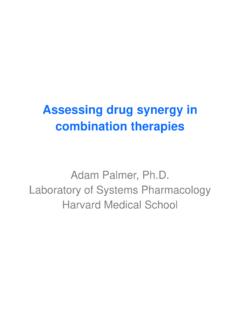 Assessing drug synergy in combination therapies