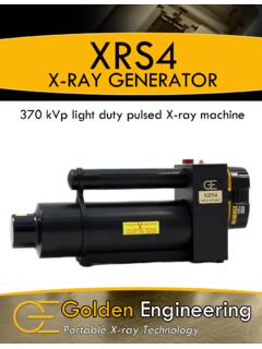XRS4 X-RAY GENERATOR 370 k Vp light duty …