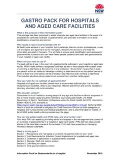 GASTRO PACK FOR HOSPITALS AND AGED CARE FACILITIES